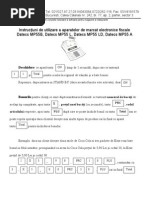 Instructiuni Simple Datecs MP55B, MP55 L, MP55LD, MP55 A