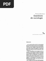 Bourdieu Questions de Sociologie