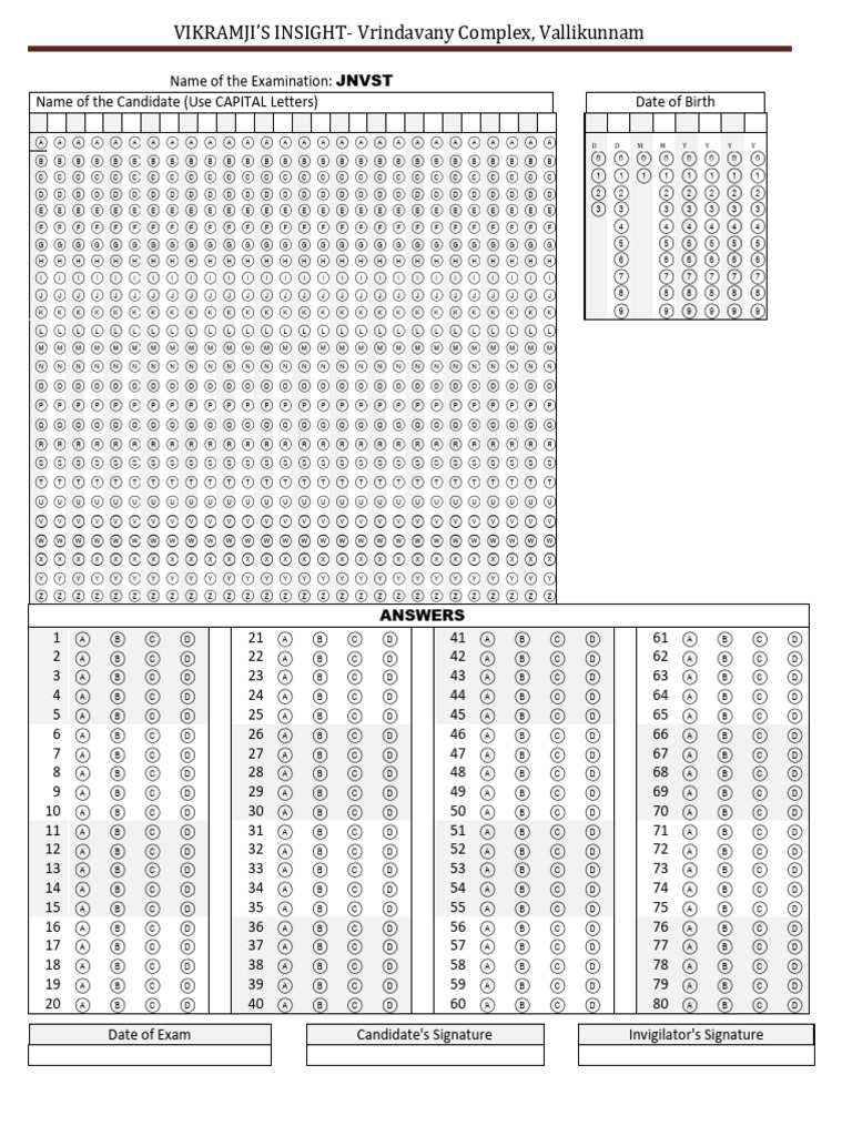 Omr 80 | PDF | Qualifications | Student Assessment And Evaluation