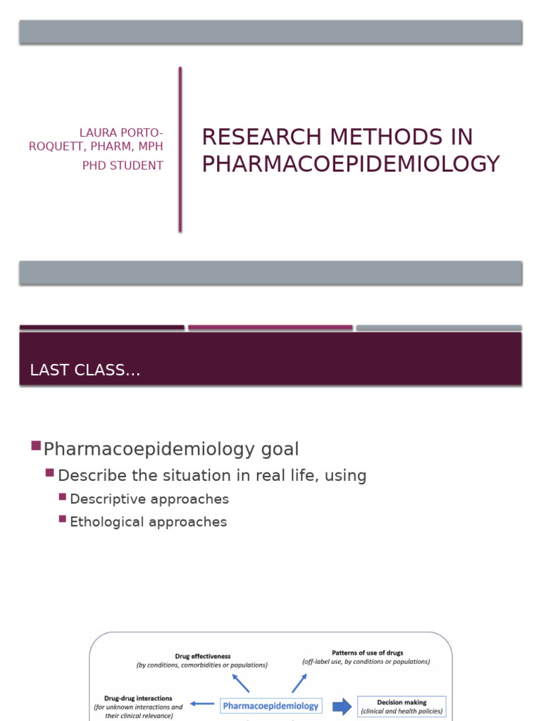 Research Methods in Pharmacoepidemiology | PDF | Cohort Study ...