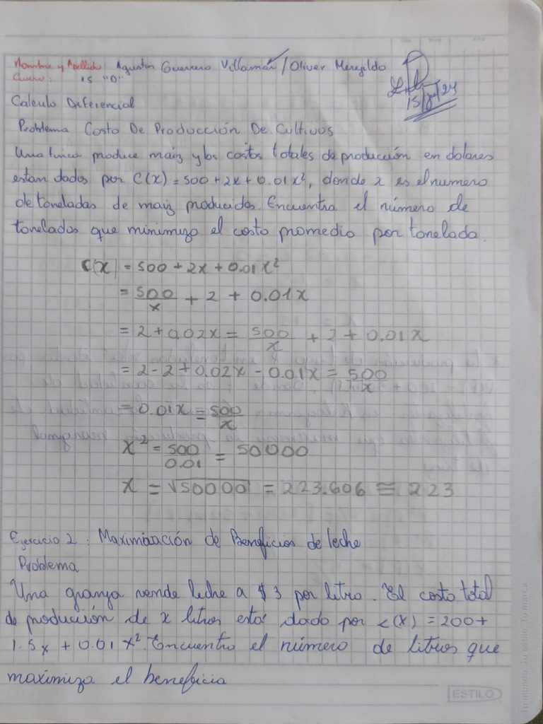 Análisis de Cálculo Diferencial e Integral | PDF