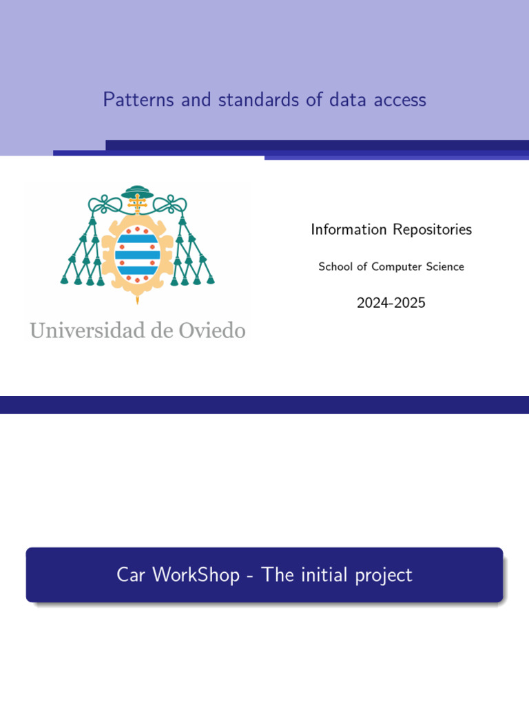 Data Access Patterns and Standards | PDF | Class (Computer Programming ...