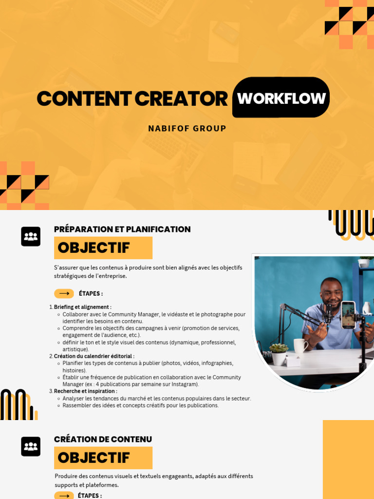 Workflow de Création de Contenu | PDF | Workflow | Informatique