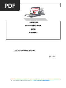 P.6 CRE Notes Term 2