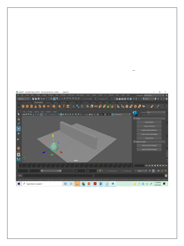 Bouncing Ball Animation in Maya | PDF