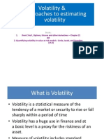 Volatility, SD and EWMA