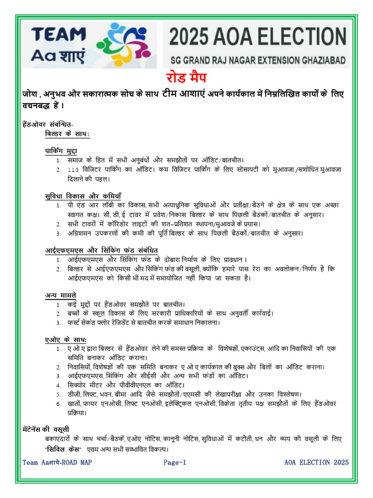 Road Map- Team Aaशाएं | PDF