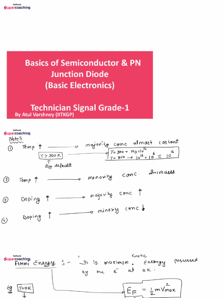 P N Junction Diodes - 01 1720410838 | PDF