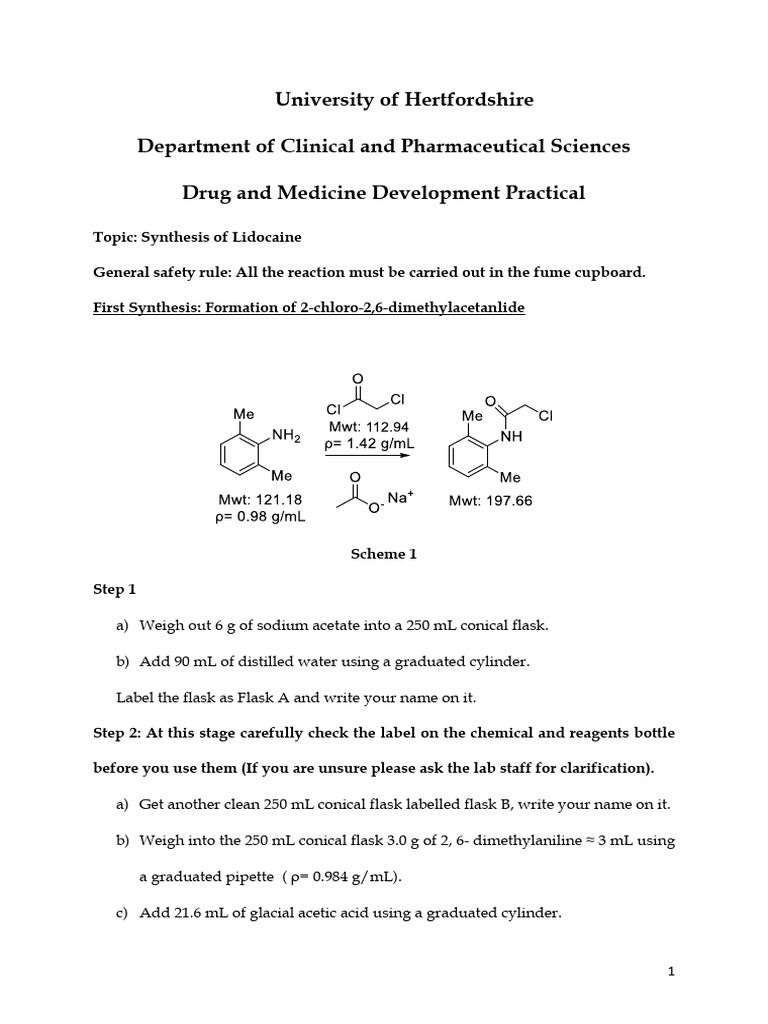 DMD+Lab+Manual+2024-2025 | PDF | Organic Synthesis | Chemical Substances