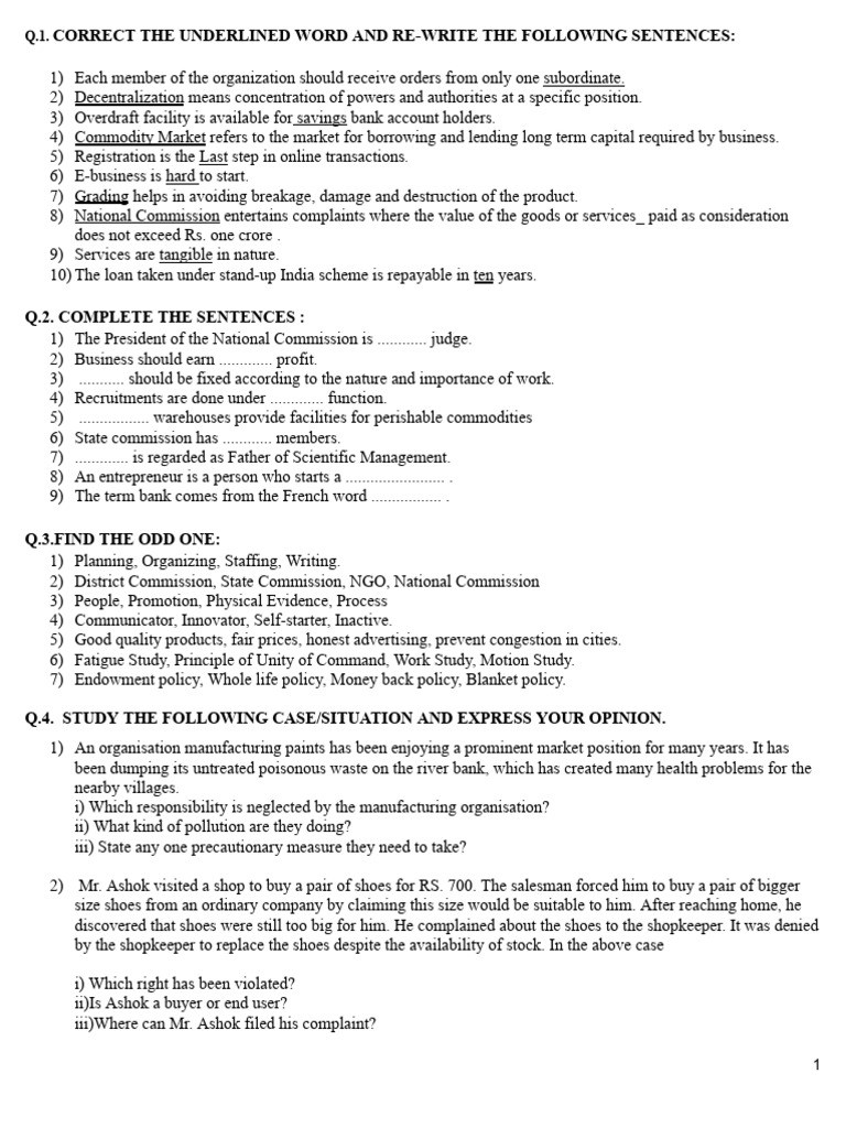 Business Management Questions and Answers | PDF | Private Sector | Business