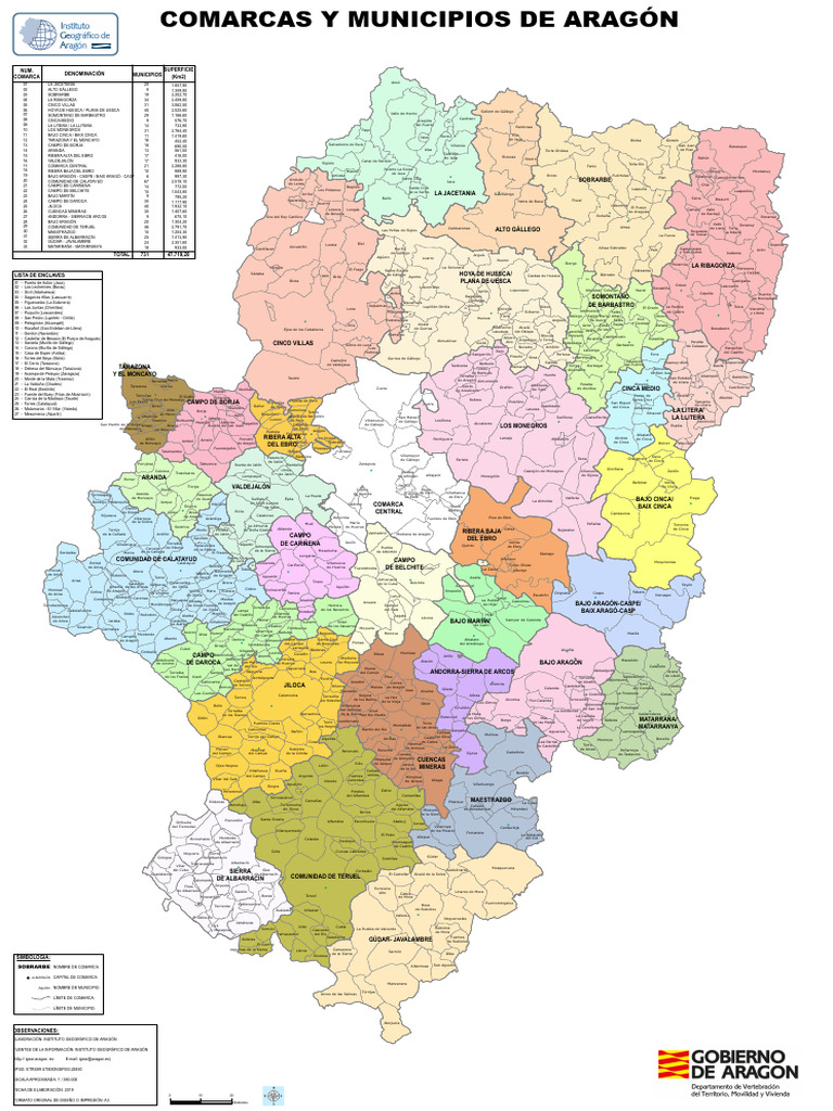 Comarcas y Municipios 2019 | PDF