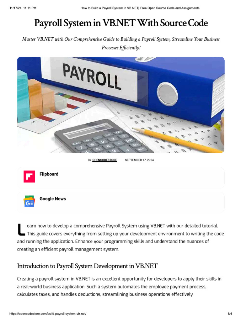 Payroll Tutorial | PDF