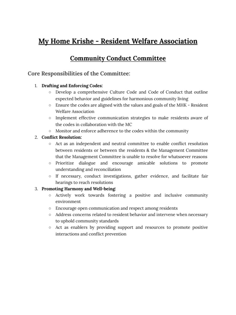 MHK RWA Culture Code and Code of Conduct | PDF | Communication | Community