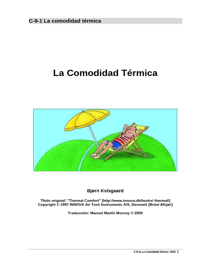 C.6.1 La Comodidad Termica-INNOVA | PDF | Temperatura | Calor