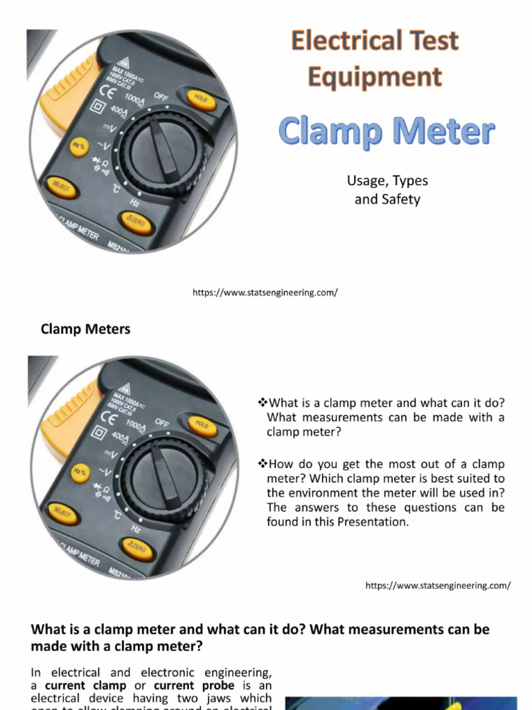 Clamp Ammeter | PDF