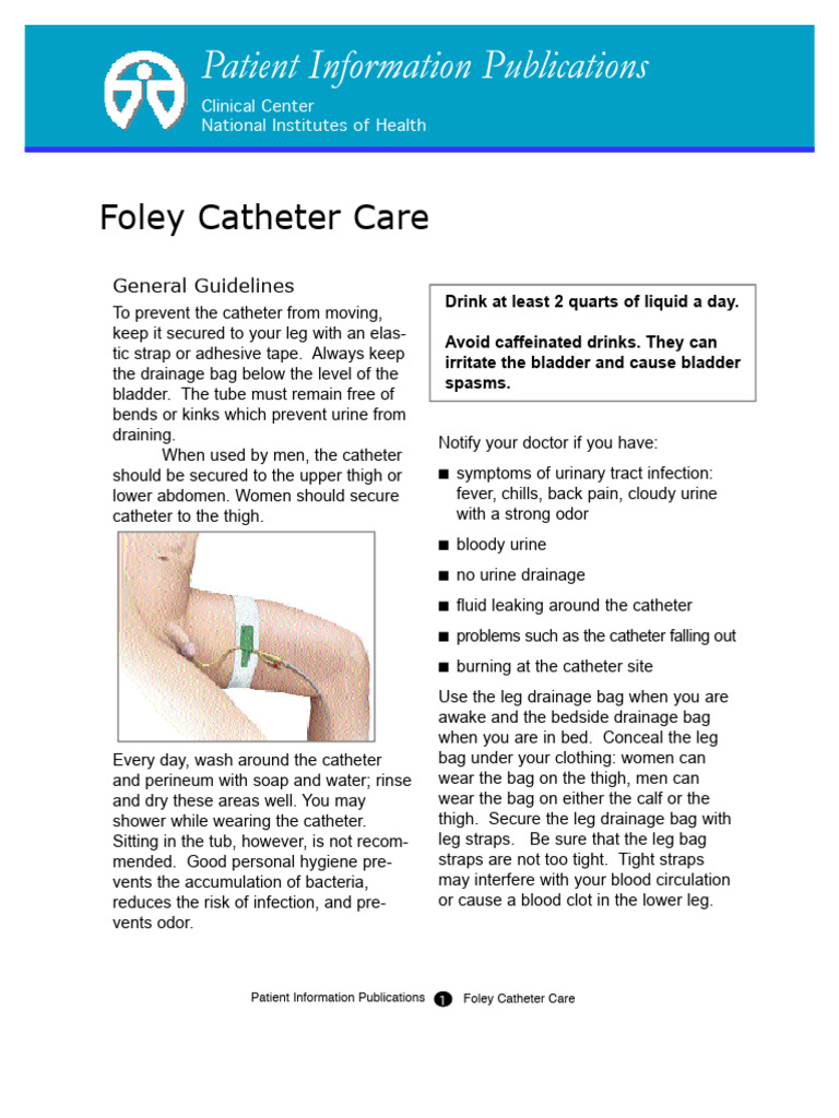 Foley Catheter Care Guidelines | PDF | Catheter | Clinical Medicine