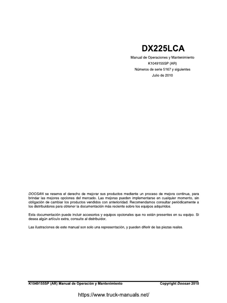 Doosan Dx225lca | PDF