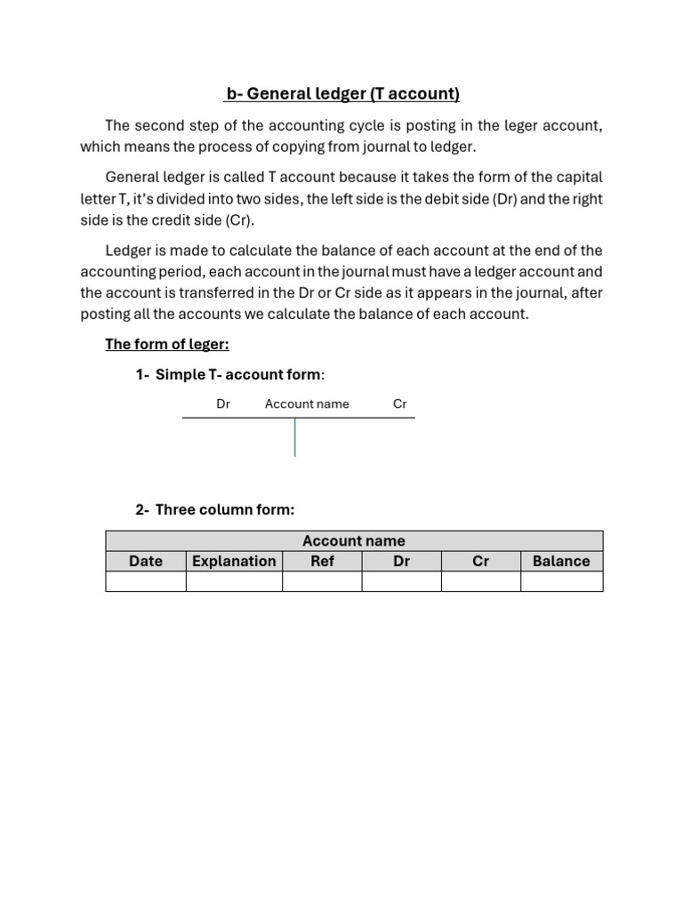 General Ledger and Trial Balance Guide | PDF | Debits And Credits ...