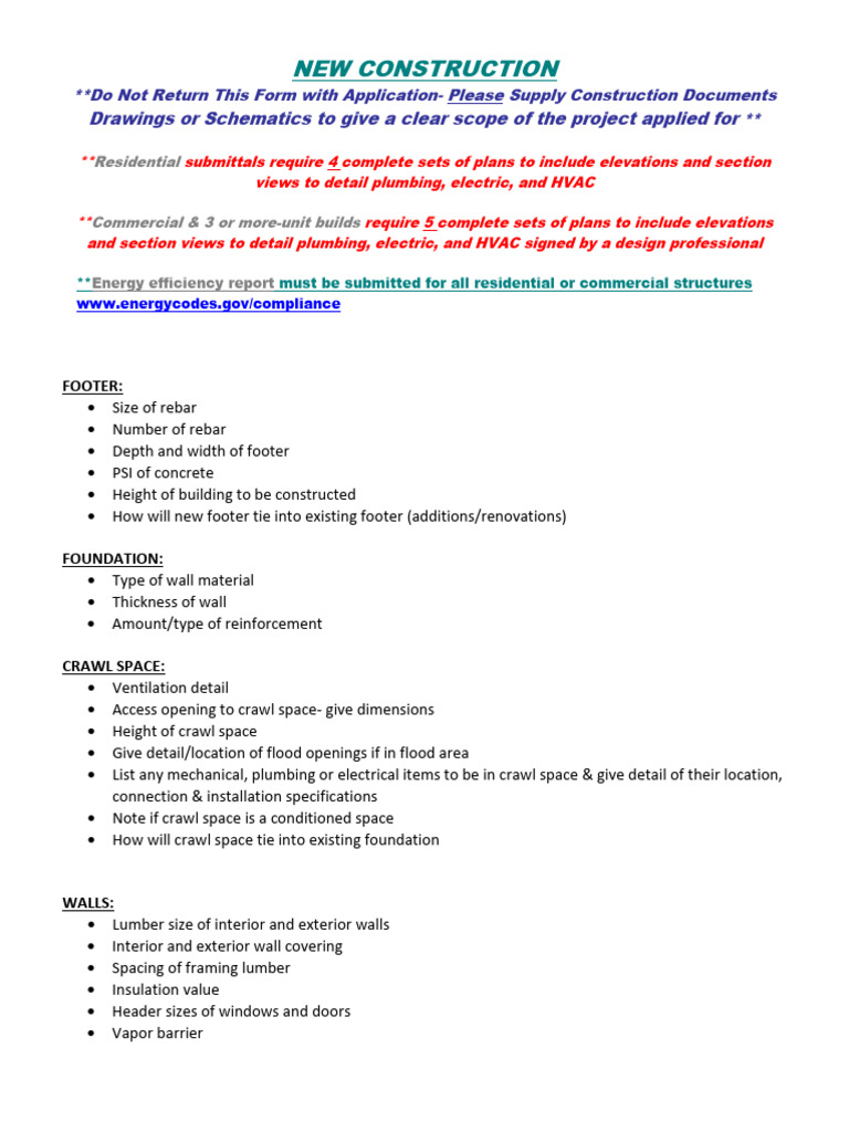 Morgantown Building Permit Application Guide | PDF | Framing ...