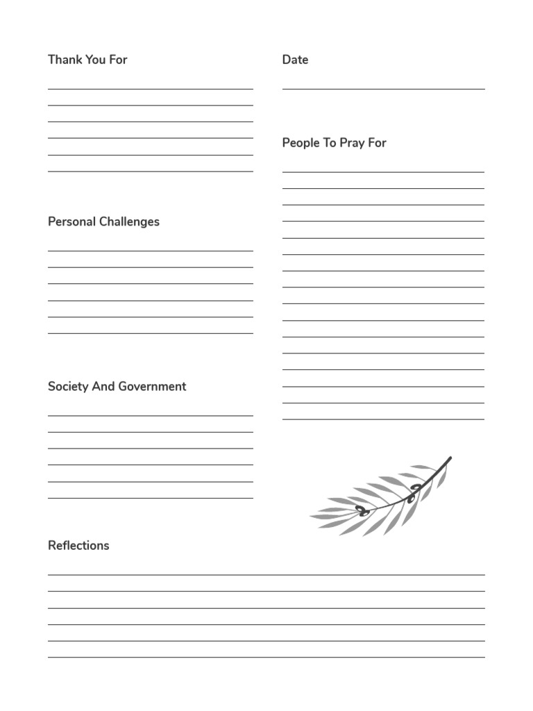 Gratitude Prayer Journal | PDF