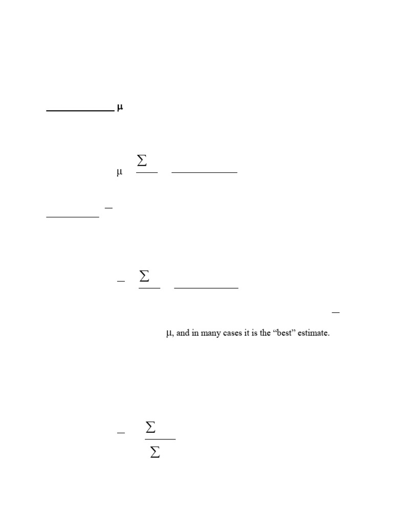 Notes for Statistics | PDF | Median | Mean