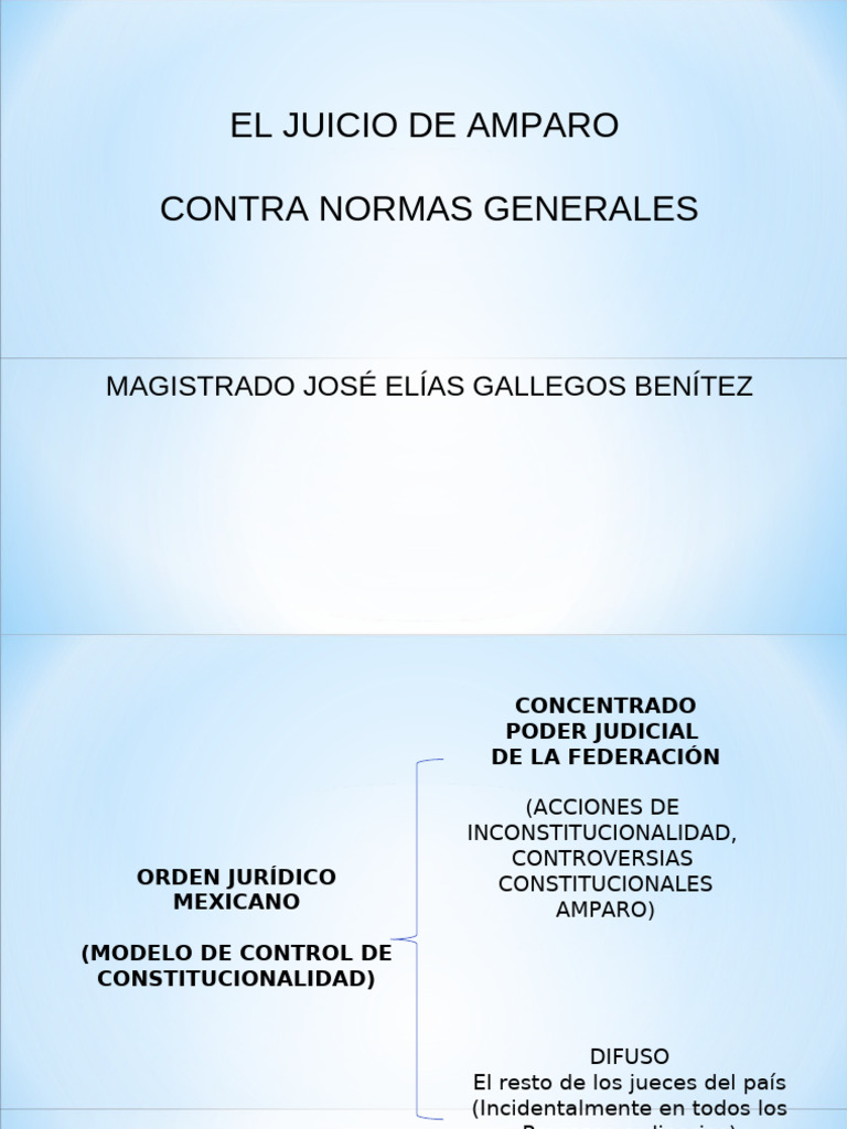 Juicio de Amparo en Normas Generales | PDF | Caso de ley | Sentencia (ley)