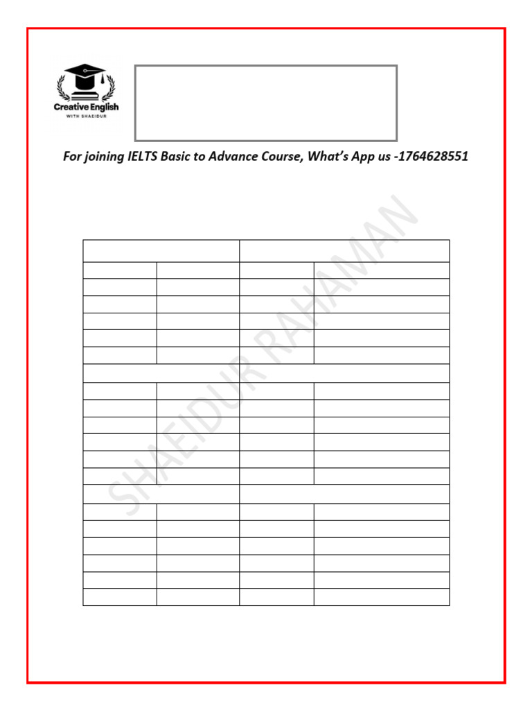 Verb Conjugation Write Perfect | PDF | Perfect (Grammar) | Languages