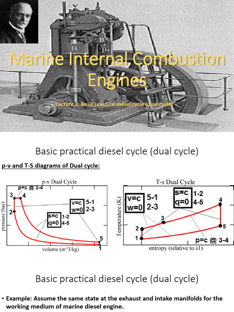 Diesel Cycle Analysis for Marine Engines | PDF | Diesel Engine | Engines