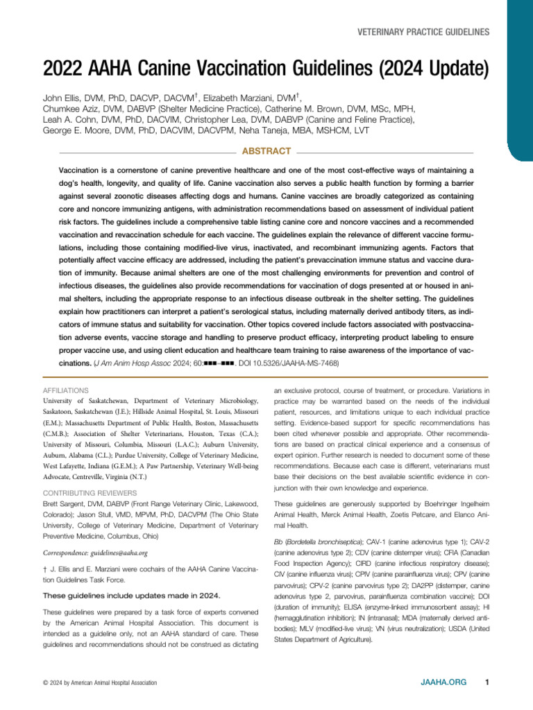 the-2022-aaha-canine-vaccination-guidelines-pdf-vaccines-lyme-disease