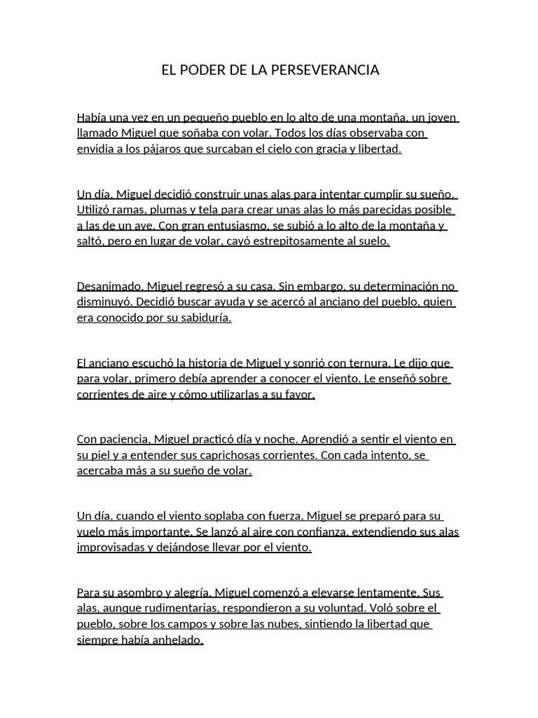 EL PODER DE LA PERSEVERANCIA | PDF