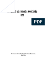 Catalogue Normes Mmarocaine 2007