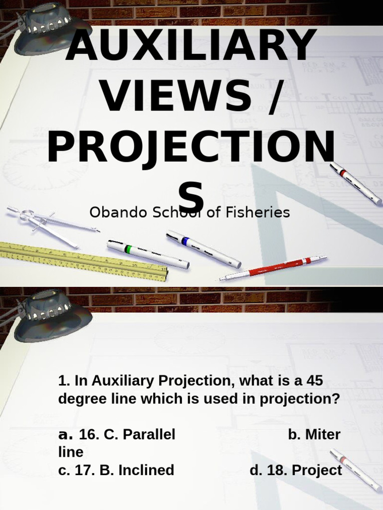 Auxiliary Projection Techniques Guide | PDF | Volume | Area