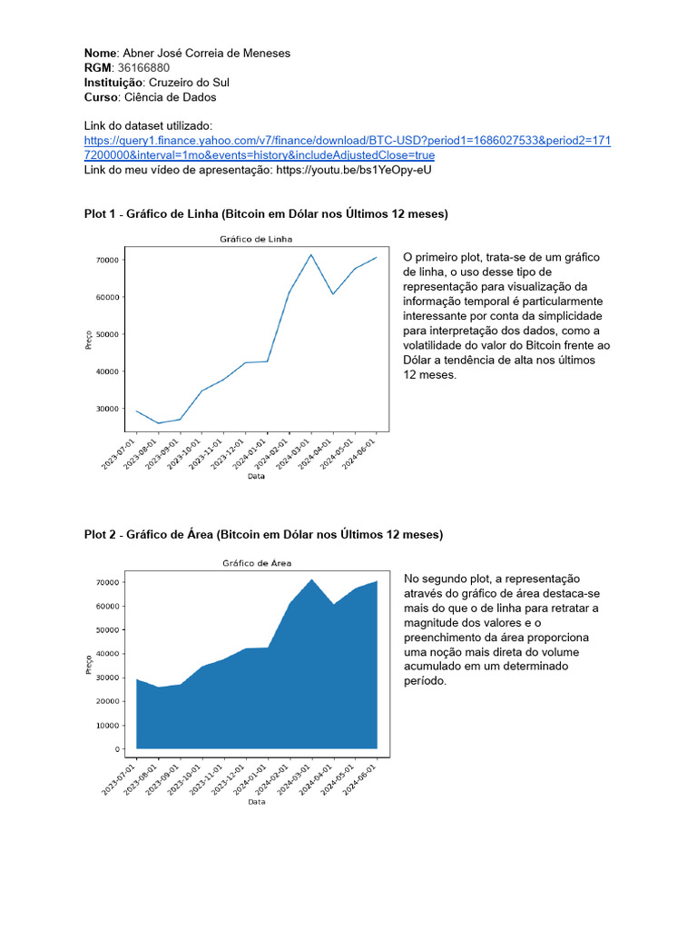 Projeto de Visualização de Dados | PDF | Bitcoin