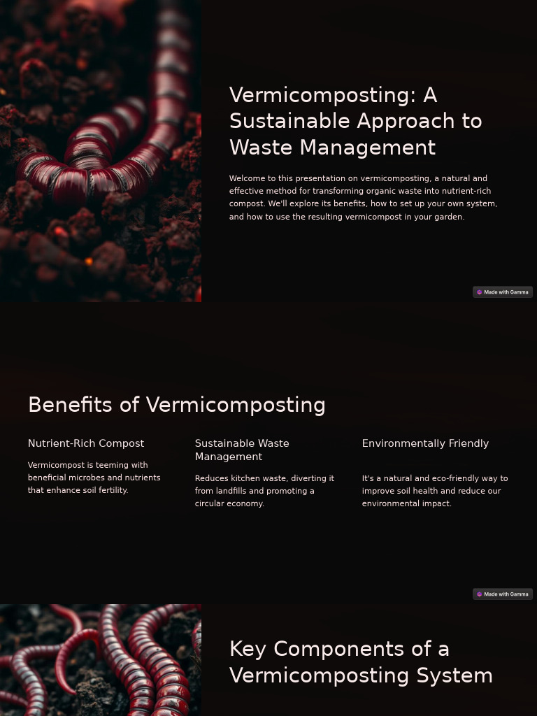 Vermicomposting A Sustainable Approach To Waste Management | PDF ...
