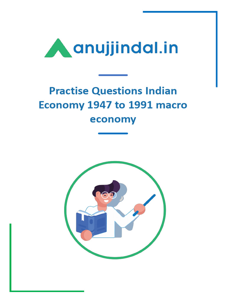 Indian Economy MCQs: 1947-1991 | PDF | Economy Of India | Gross ...