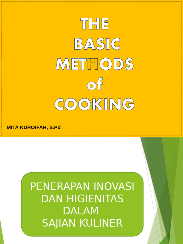 Basic Method of Cooking New | PDF