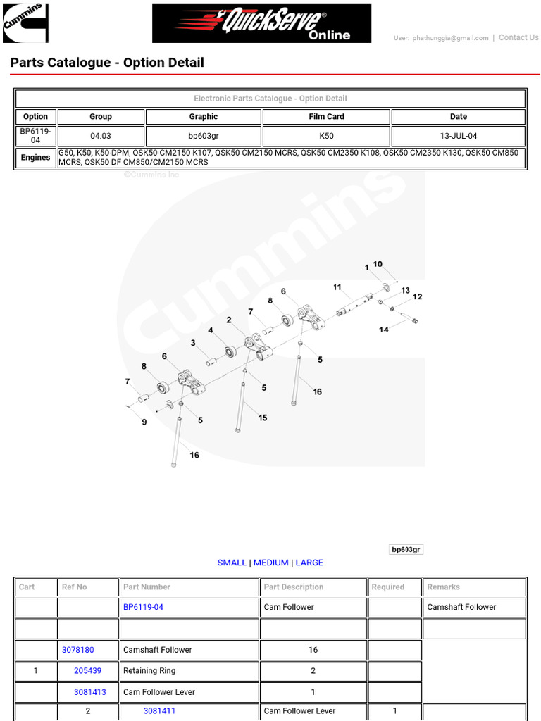 Muc 45 - 3057139 Push Rod Injector | PDF | Engines | Vehicle Parts