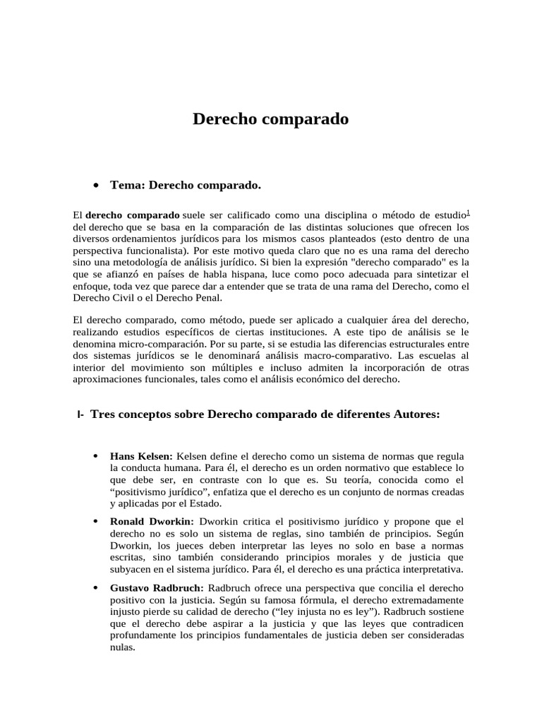 Introducción al Derecho Comparado | PDF | Ley comparativa | Filosofía ...