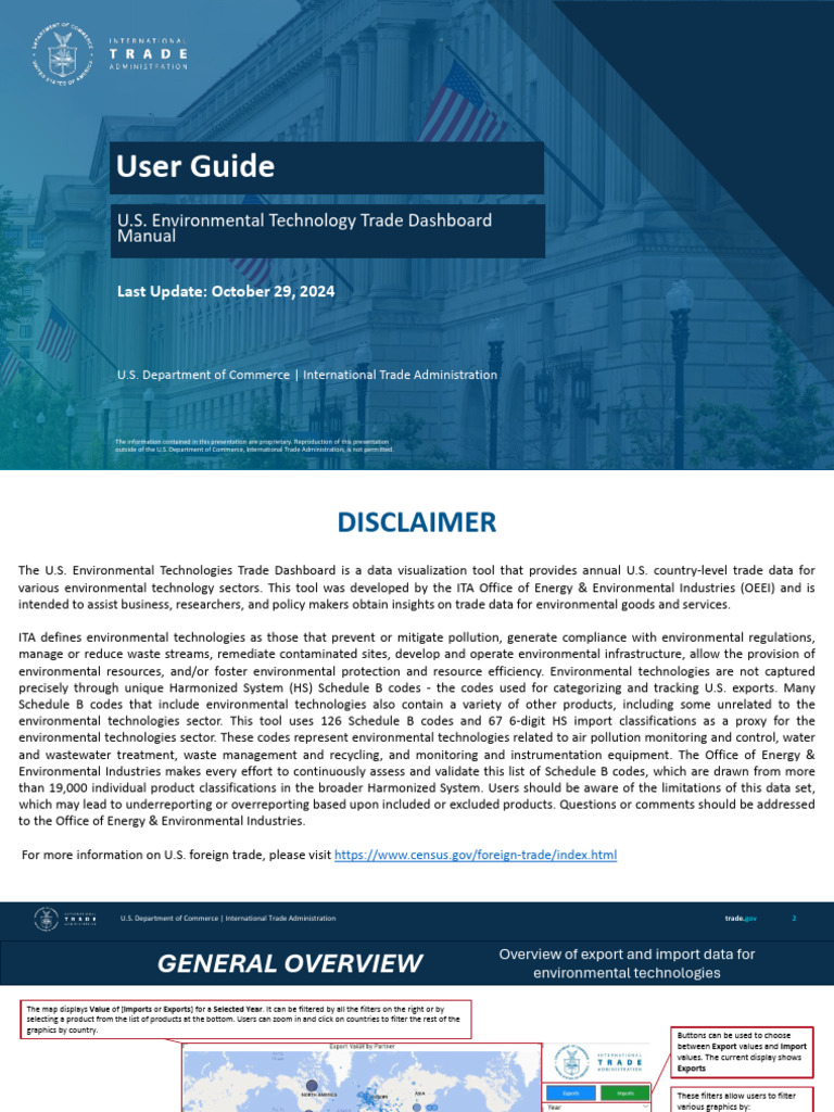 U.S. Environmental Tech Trade Dashboard | PDF | Waste | Environmental ...