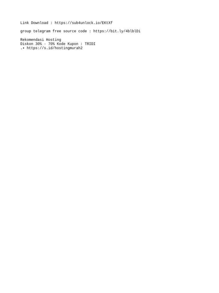 Free Source Code & Hosting Discounts | PDF