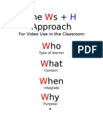 Ws + H Approach To Video Use