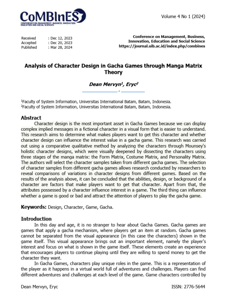 7.+79-89+Dean+Mervyn Analysis+of+Character+Design+in+Gacha+Games+ | PDF ...
