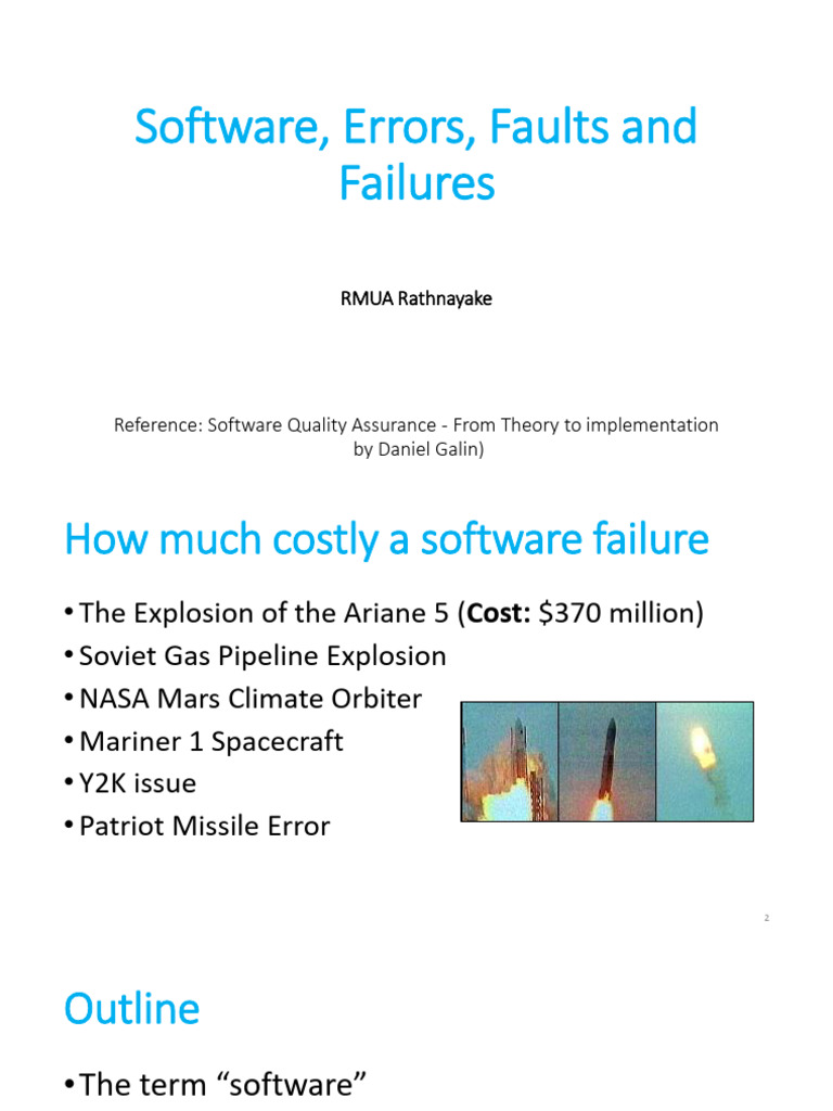 Understanding Software Errors and Failures | PDF | Software | Software Bug