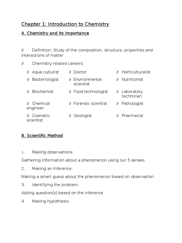 Chemistry Form 4-Chapter 1