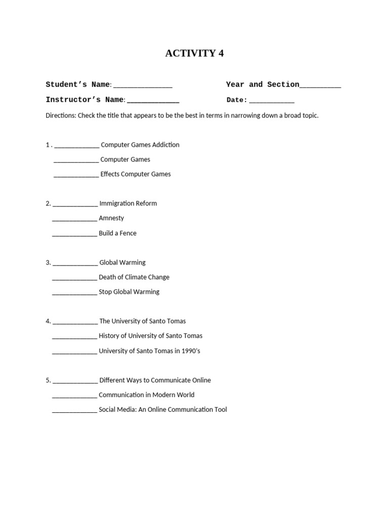 Activity 4 Research | PDF