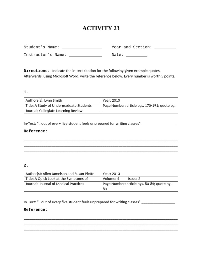 Activity 23 Research | PDF