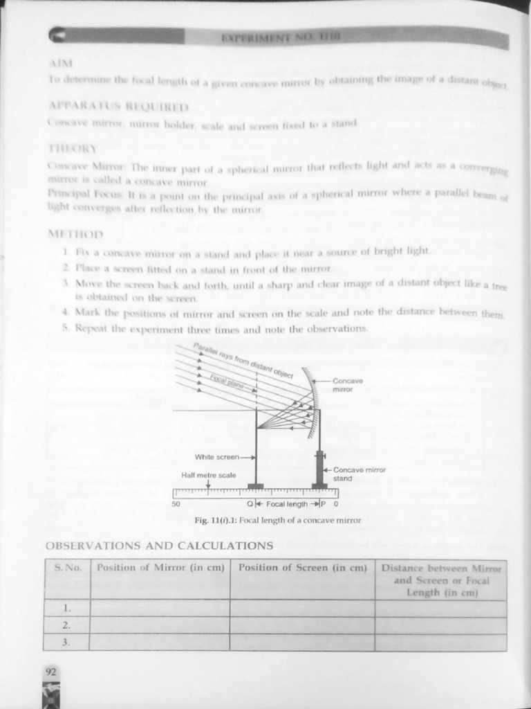 Concave Mirror | PDF