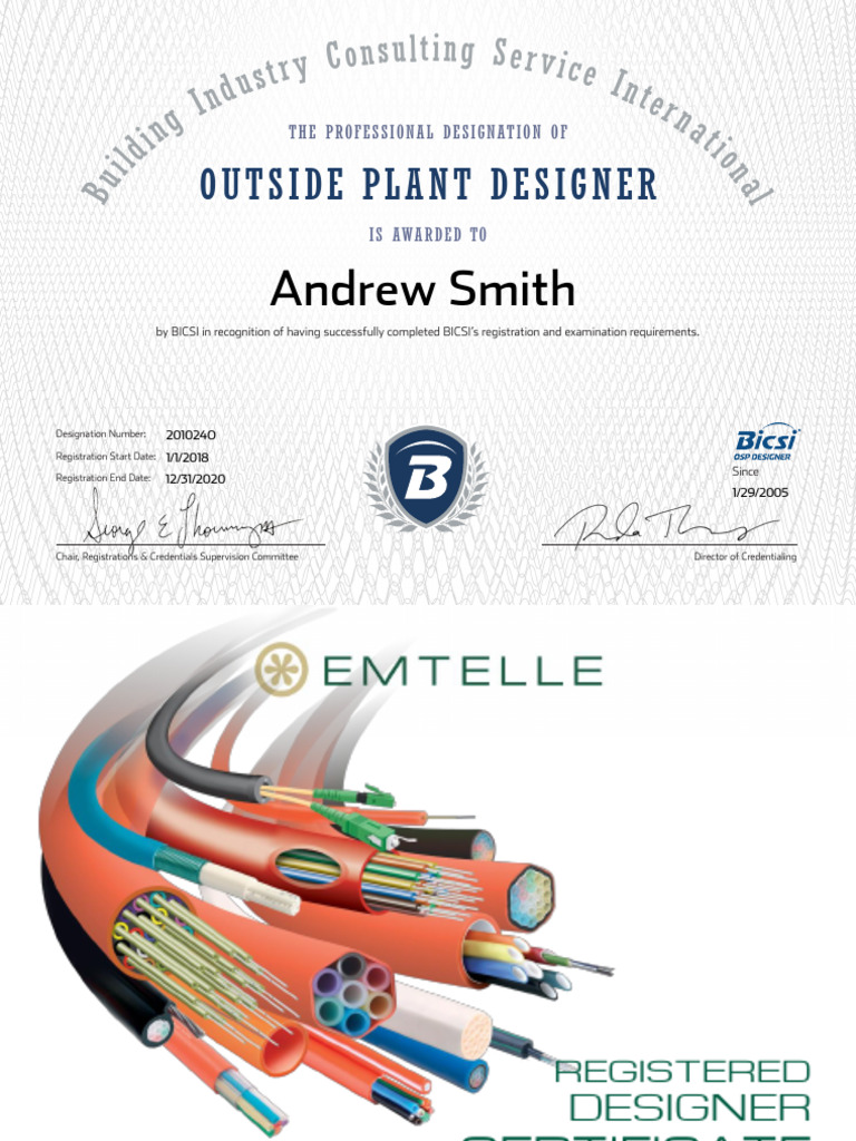 Certification and Qualification of ANDY PDF