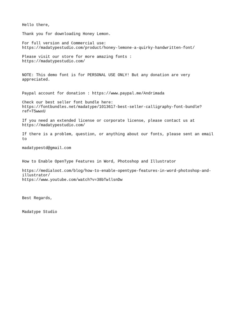 Read Me | PDF