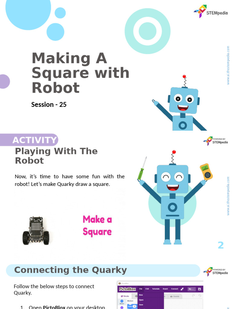 CL3 - CH25 - Making A Square With Robot 1 | PDF